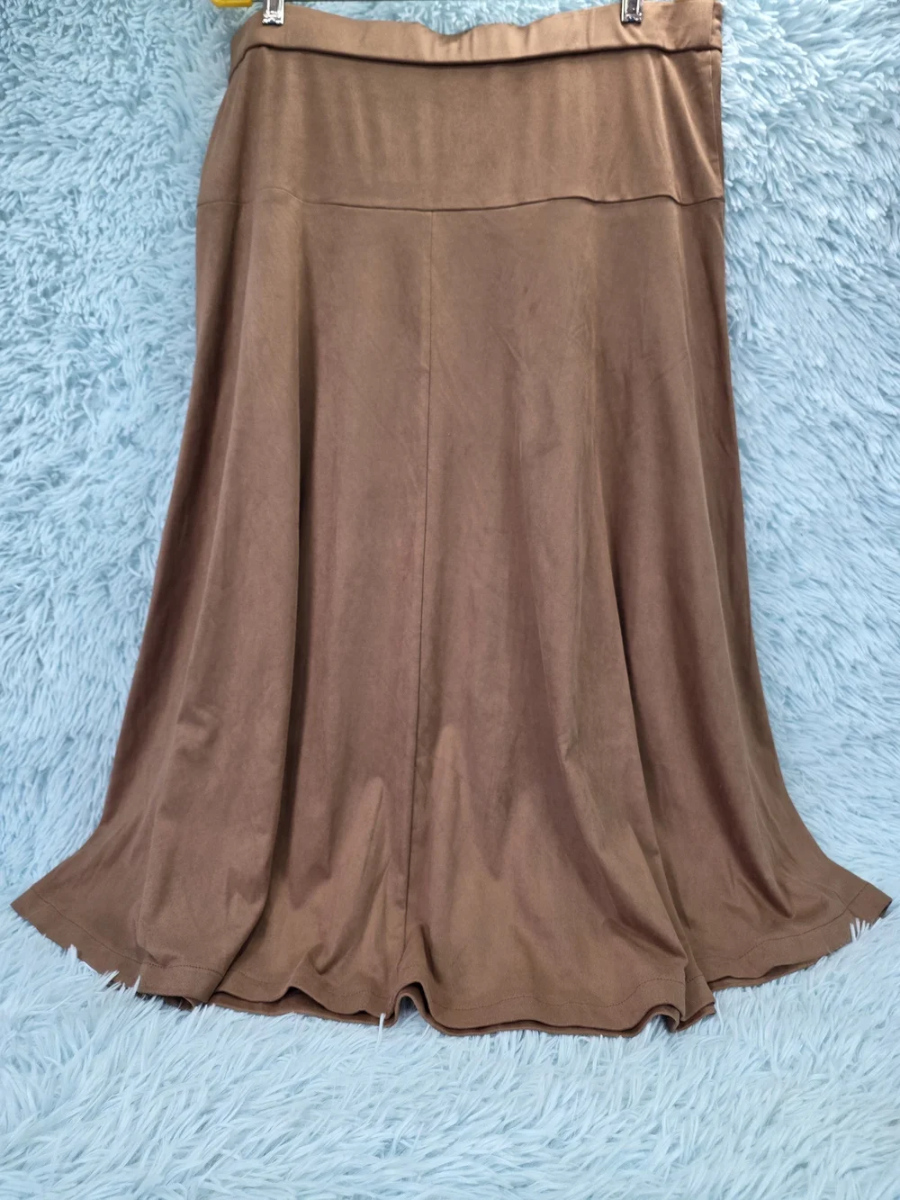 Brown Flared Maxi Skirt‎ - Women's